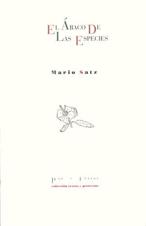 ABACO DE LAS ESPECIES,EL | 9788481910193 | SATZ,MARIO