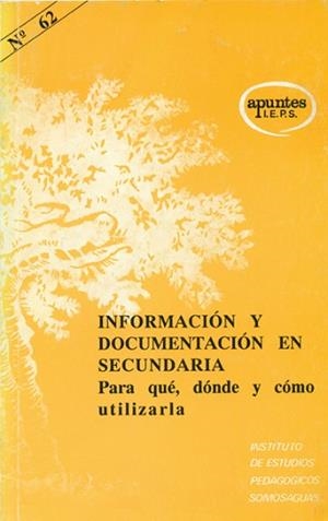 INFORMACION Y DOCUMENTACION EN SECUNDARIA | 9788427711396 | DE TORRES RAMíREZ, ISABEL/MARTíNEZ SANTAMARíA DE UNZá, ISABEL