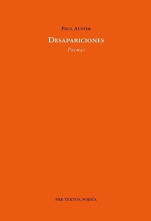 DESAPARICIONES,POEMAS | 9788481910858 | AUSTER,PAUL