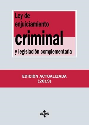 LEY DE ENJUICIAMIENTO CRIMINAL Y LEGISLACIÓN COMPLEMENTARIA | 9788430977130 | EDITORIAL TECNOS