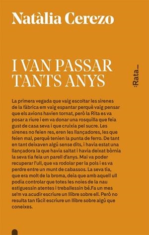 I VAN PASSAR TANTS ANYS | 9788416738045 | CEREZO, NATÀLIA