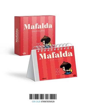 MAFALDA 2022, CALENDARIO DE ESCRITORIO ROJO CON CAJA | 9789878358529 | QUINO
