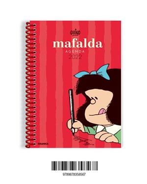 MAFALDA 2022, AGENDA ANILLADA ROJA | 9789878358567 | QUINO