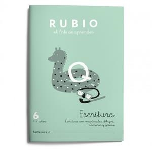 ESCRITURA RUBIO 6 | 9788417427573 | RUBIO SILVESTRE, RAMÓN
