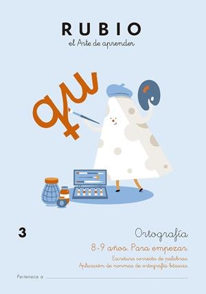 ORTOGRAFÍA 3 (8-9 AÑOS. PARA EMPEZAR) | 9788417427153 | RUBIO