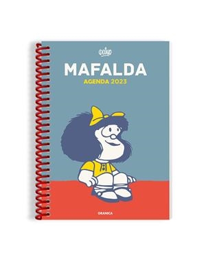 MAFALDA 2023, AGENDA ANILLADA COLUMNAS AZUL | 9789878935188 | QUINO