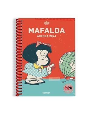 MAFALDA 2024, AGENDA ANILLADA COLUMNAS ROJA | 9789878935720 | QUINO