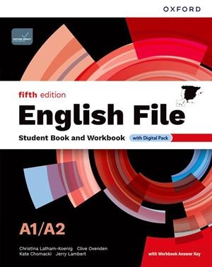 ENGLISH FILE 5TH EDITION A1/A2. STUDENT'S BOOK AND WORKBOOK AND DIGITAL WITH KEY | 9780194148030 | AA.VV.