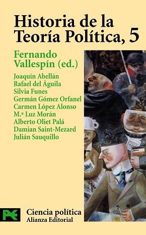 HISTORIA TEORIA POLITICA 5 | 9788420673080 | VALLESPIN, FERNANDO