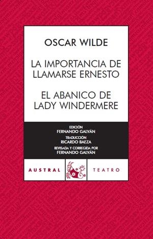 IMPORTANCIA DE LLAMARSE ERNESTO | 9788467023473 | WILDE OSCAR