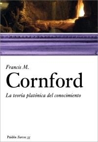 TEORIA PLATONICA DEL CONOCIMIENTO | 9788449319907 | CORNFORD,FRANCIS M.