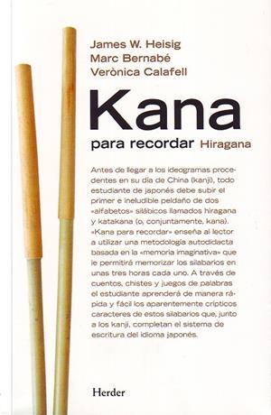 KANA PARA RECORDAR HIRAGANA/KATANA | 9788425423093 | HEISIG, JAMES W. / BERNABE, MARC / CALAFELL, V.